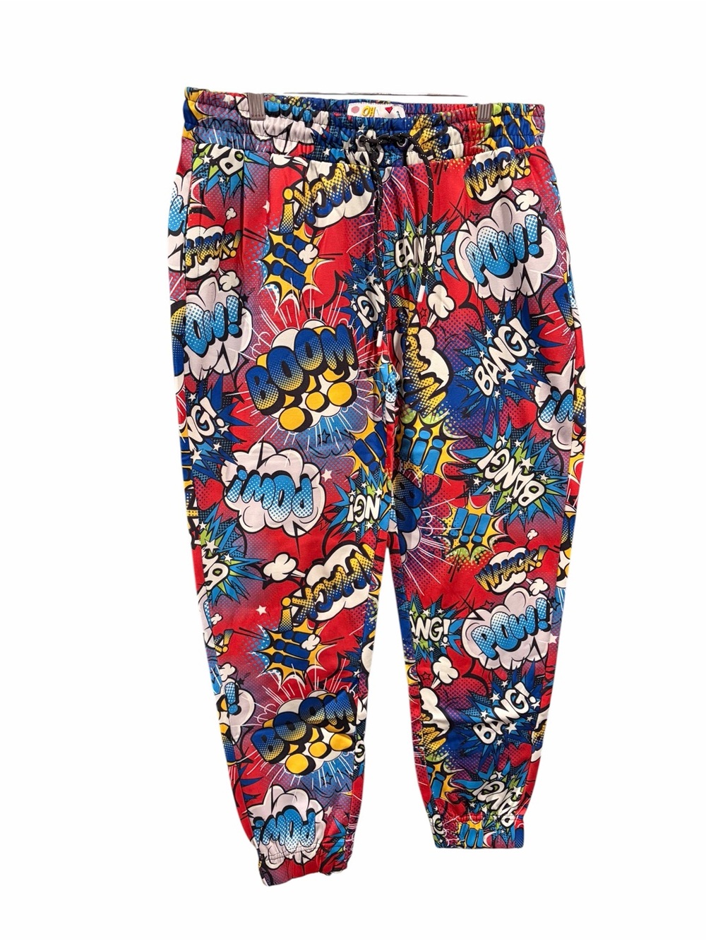 Oh Snap! by Drip Clothing Co. Comic Print Jogger Pants – Large – NWT